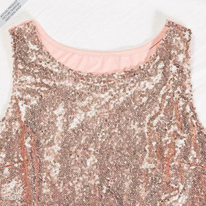Camiseta de Tirantes con Lentejuelas para Mujer